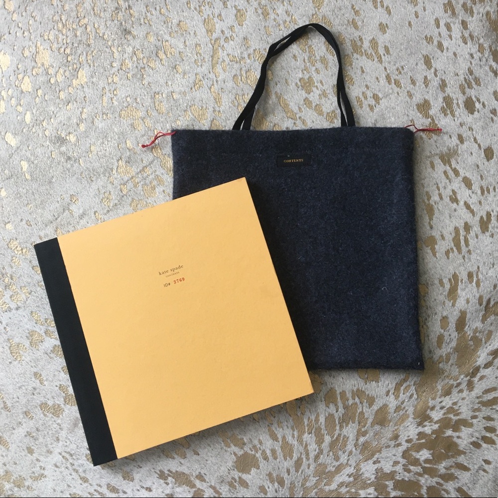 KATE SPADE Contents Book LTD Edition #3769 + Bag